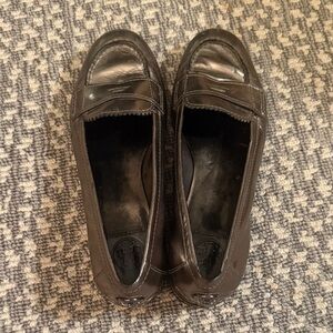 Metallic Tory Burch Loafers